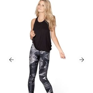 BlackMilk Birth of Venus 2.0 Skeleton Leggings EUC Size Large